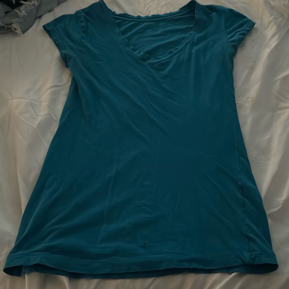 Basic blue short sleeve t shirt